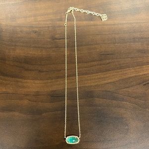 Kendra Scott Elisa Oval Necklace in London Blue